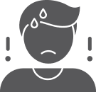 Icon of a concerned person