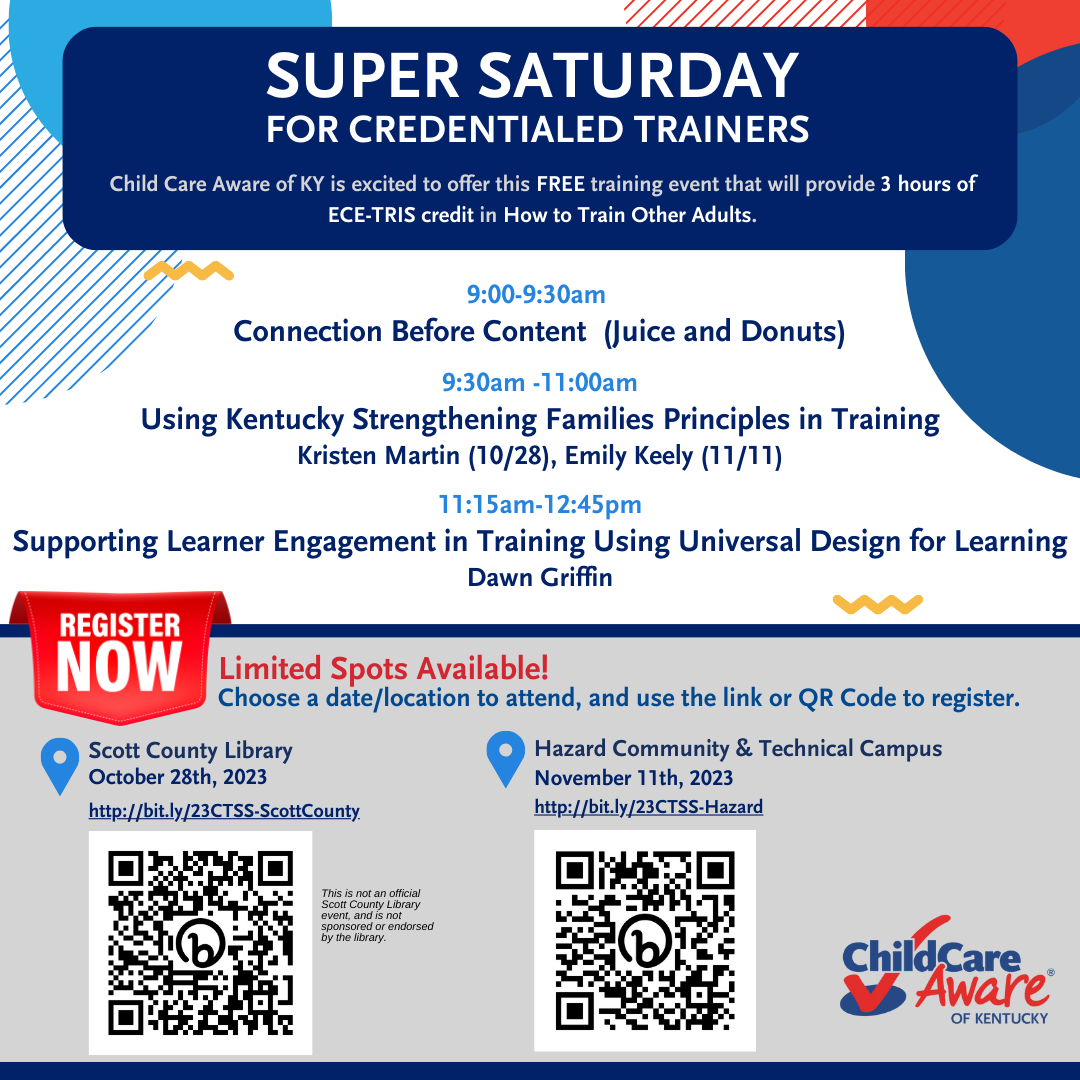 Super Saturday training flyer