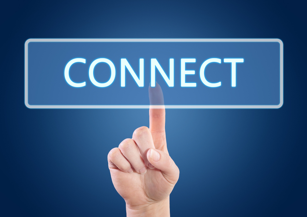 Image of individuals connecting and it says Trainer Connection